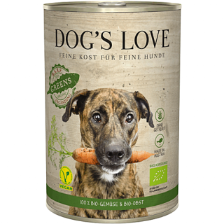 Dog´s Love Nassfutter Barf Vegan Bio Greens 6x400g