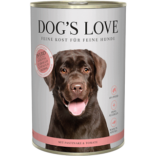 Dog´s Love Nassfutter Hypoallergen Pferd 6x400g