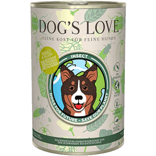 Dog´s Love Nassfutter Insekt & Huhn 6x400g