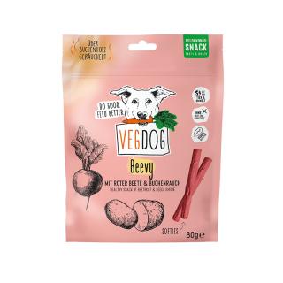 VegDog Hundesnack Beevys 3x80g