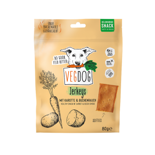 VegDog Hundesnack Jerkeys 3x80g