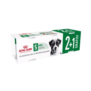 ROYAL CANIN Hunde Nassfutter MINI Ageing Loaf Mousse 3 x 195g 2+1 Gratis