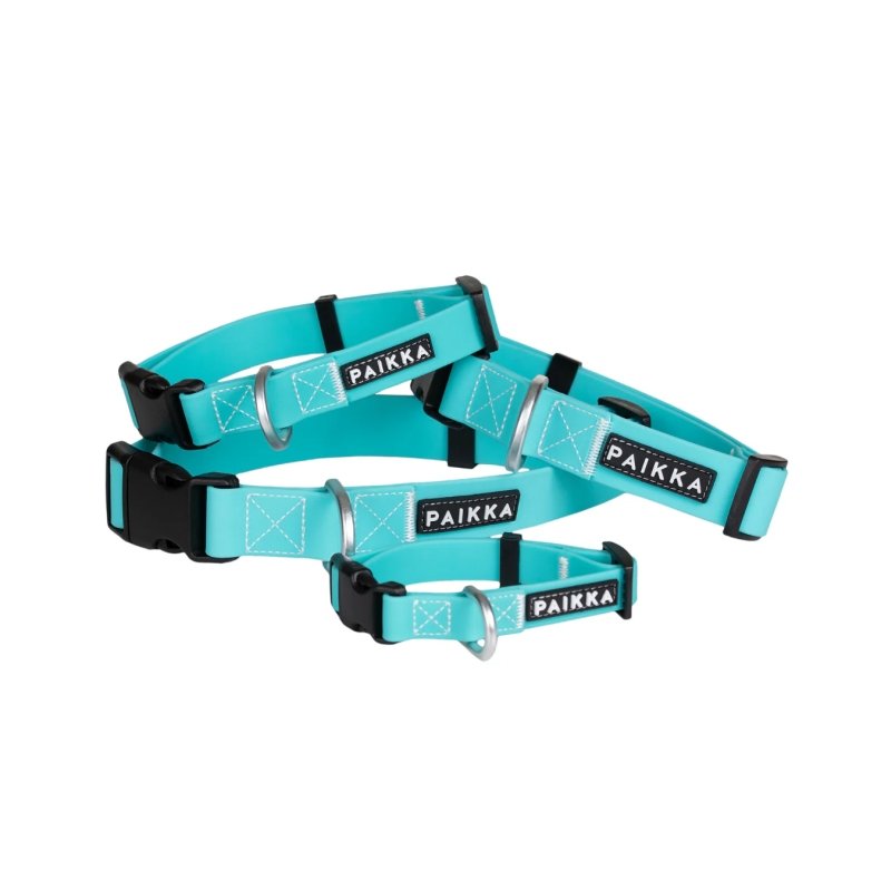 Paikka Hundehalsband Glow Aqua 2 x 30-40 cm