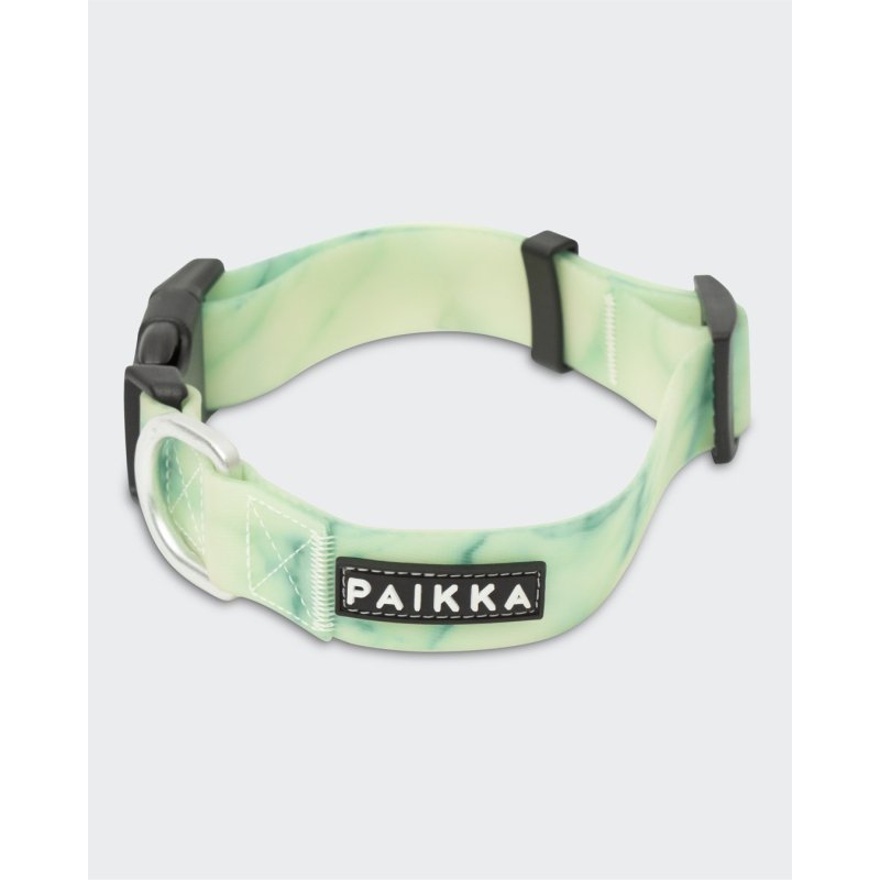 Paikka Hundehalsband Glow Marble Green 1,5 x 23-30 cm