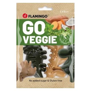 Flamingo Hunde Snacks Veggie Dino Grün &...