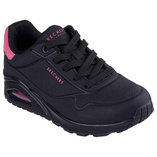 Skechers Damen Sneaker Uno Pop Back Schwarz