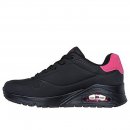 Skechers Damen Sneaker Uno Pop Back Schwarz