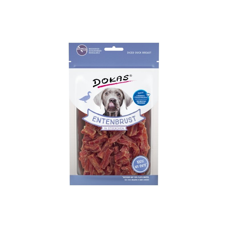 Dokas Hunde Snack Entenbrust in Stückchen 10x70g