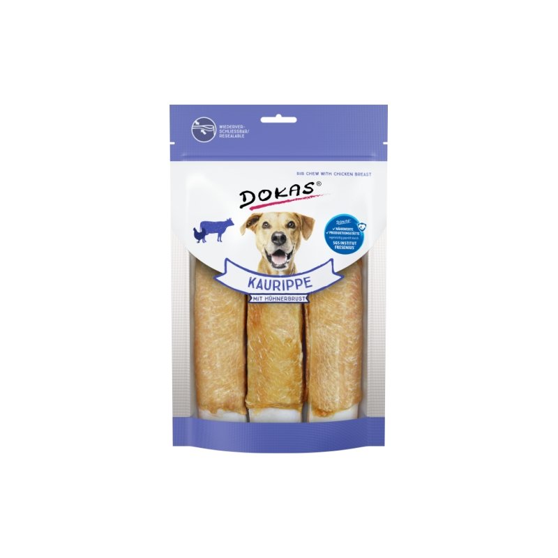 Dokas Hunde Snack Kaurippe mit Hühnerbrust 210g