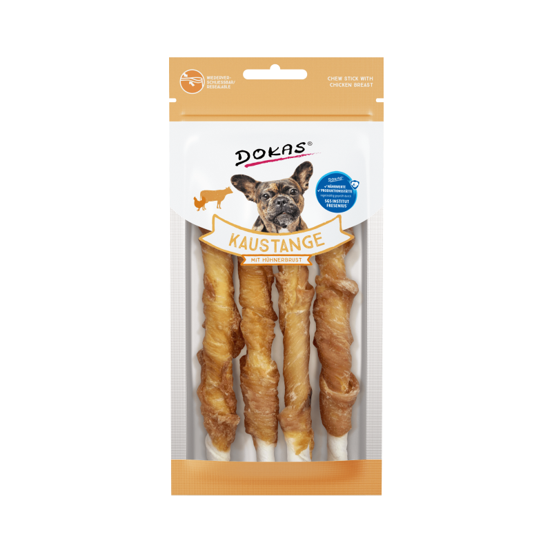 Dokas Hunde Snack Kaustange mit Hühnerbrust 10x50g