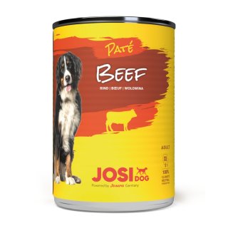 JosiDog Hunde Nassfutter Paté Beef