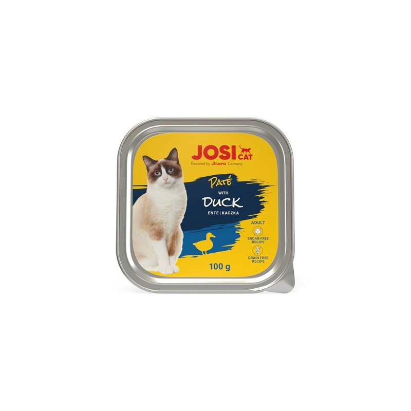 JosiCat Katzen Nassfutter Paté mit Ente 100g