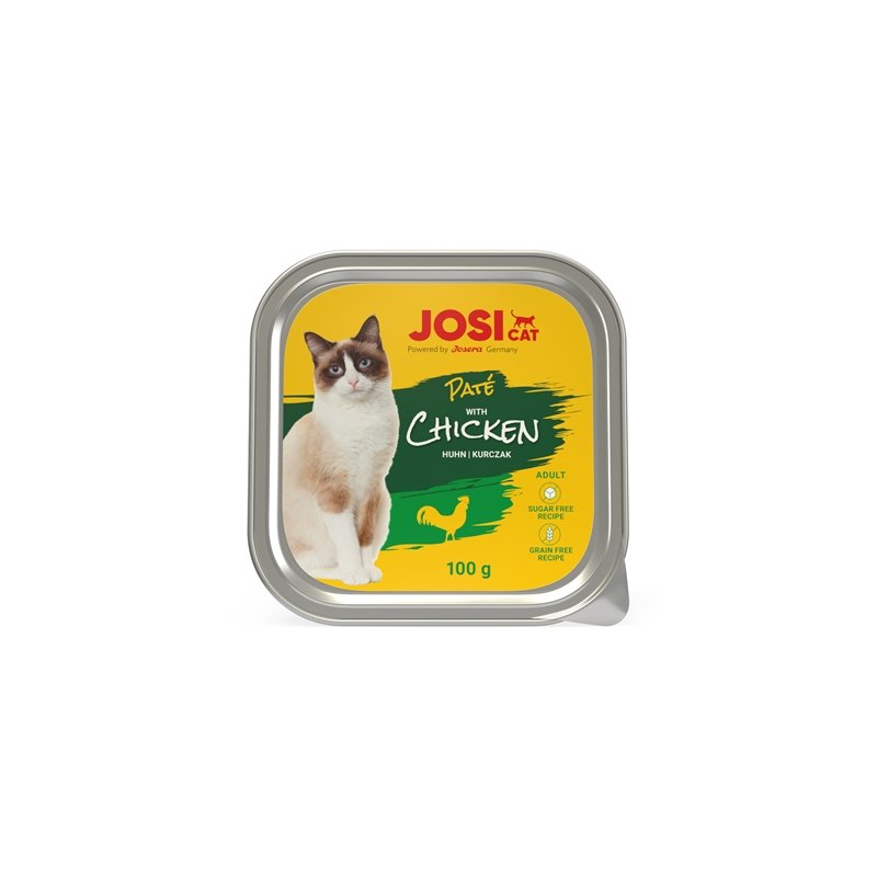 JosiCat Katzen Nassfutter Paté mit Huhn 100g