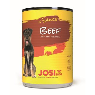 JosiDog Hunde Nassfutter Beef in Sauce