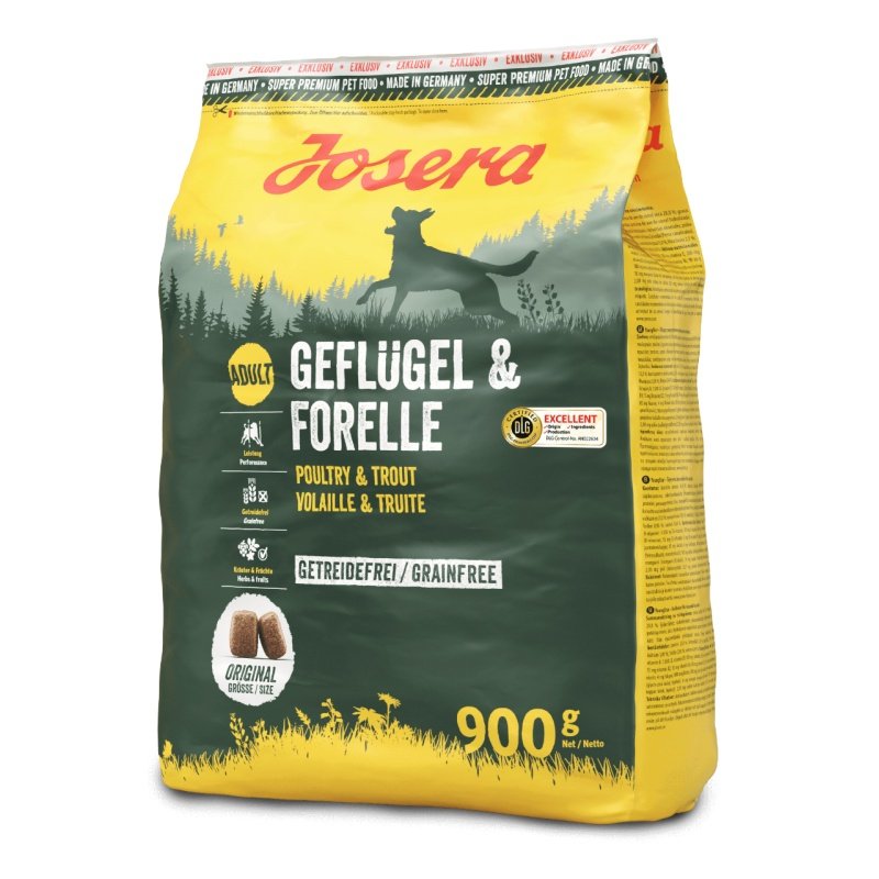 Josera Hunde Trockenfutter Geflügel & Forelle 900g