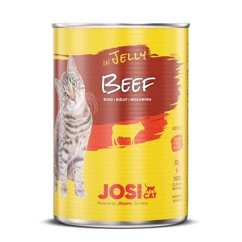 JosiCat Katzen Nassfutter Beef in Yelly 400g