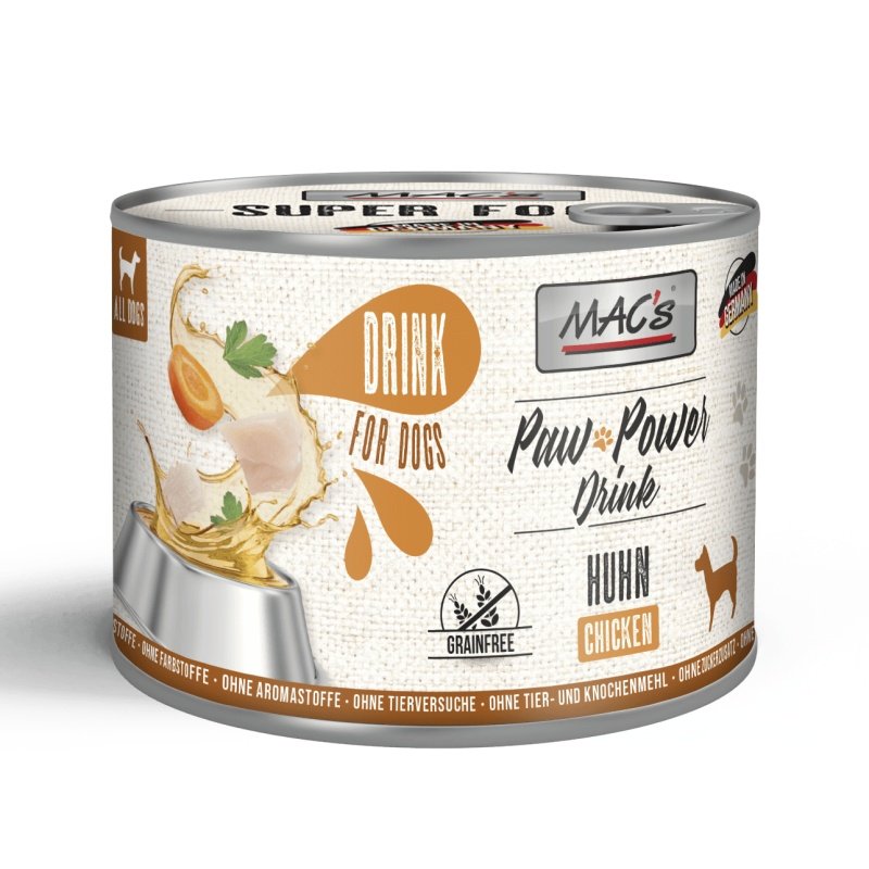 Mac's Dog Snack Paw Power Drink Huhn 6x200g