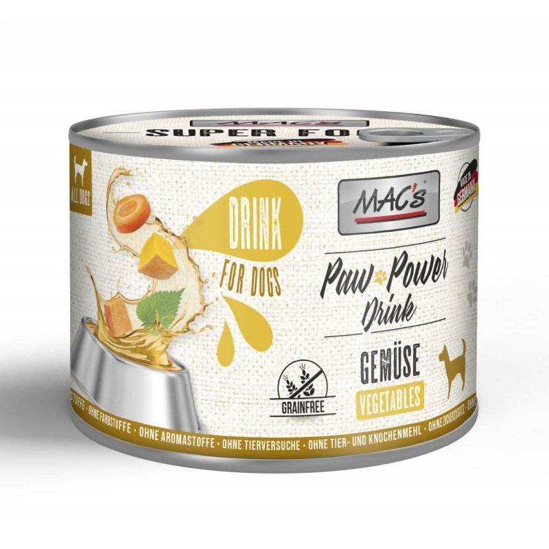 Mac's Dog Snack Paw Power Drink Gemüse 6x200g