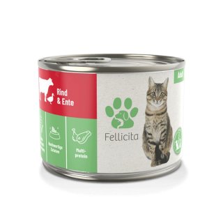 Fellicita Cat Nassfutter Rind & Ente