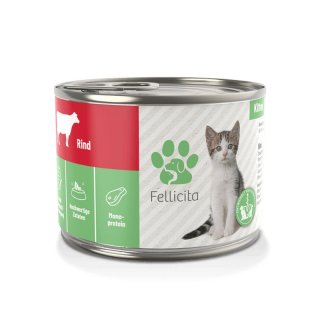 Fellicita Cat Nassfutter Kitten Rind Pur