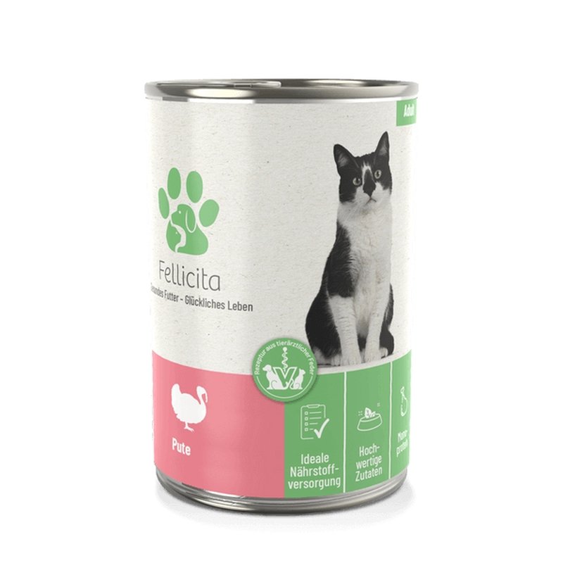 Fellicita Cat Nassfutter Pute Pur 400g