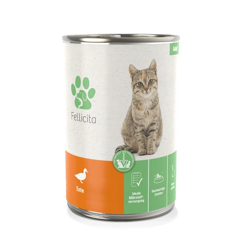 Fellicita Cat Nassfutter Ente Pur 400g