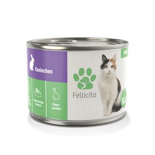 Fellicita Cat Nassfutter Kaninchen Pur