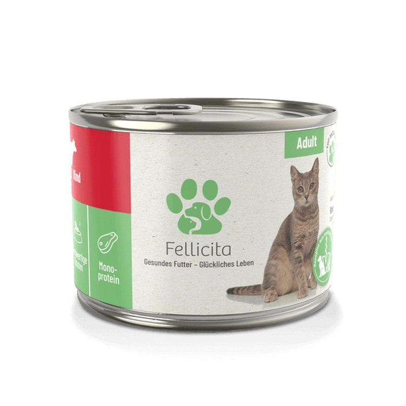 Fellicita Cat Nassfutter Rind Pur 200g