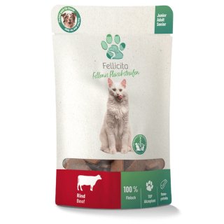 Fellicita Cat Snack Fellonis Fleischstreifen Rind