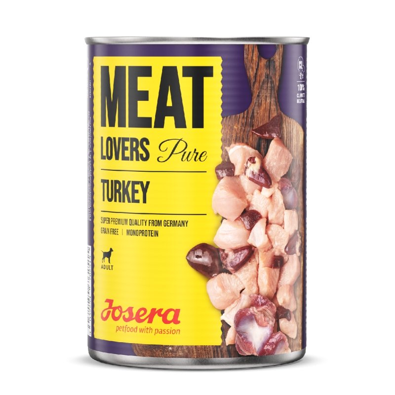 Josera Hunde Nassfutter Meat Lovers Pure Turkey 400g