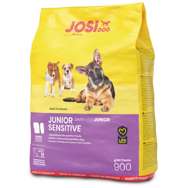 JosiDog Hunde Trockenfutter Junior Sensitive 900g