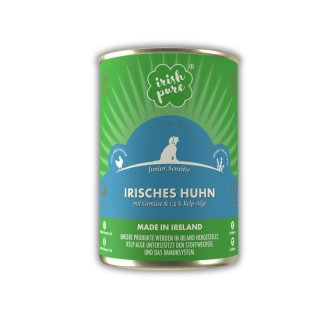 Irish Pure Hunde Nassfutter Irisches Huhn mit Gemüse & 1,5 % Kelp-Alge Junior