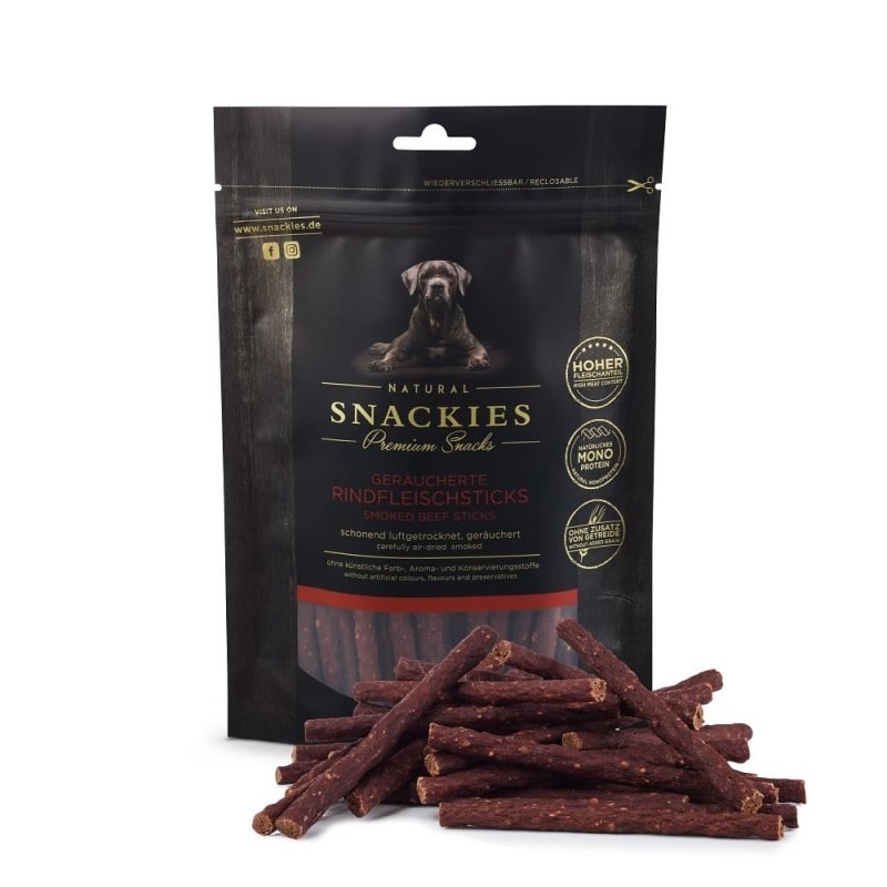 Snackies Hundesnack Geräuchert Rindfleisch-Stick, soft 400g