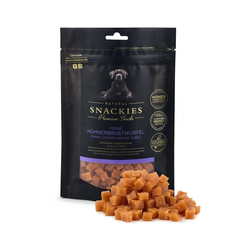 Snackies Hundesnack Feine Hühnerbrustwürfel 400g