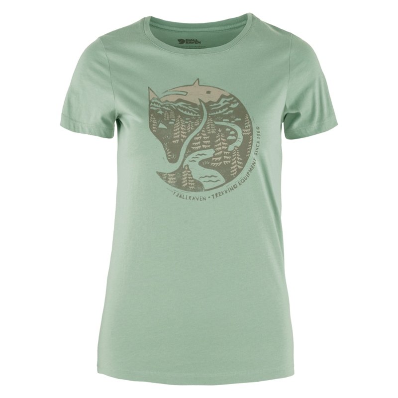 Fjällräven Damen T-Shirt Arctic Fox Misty Green L