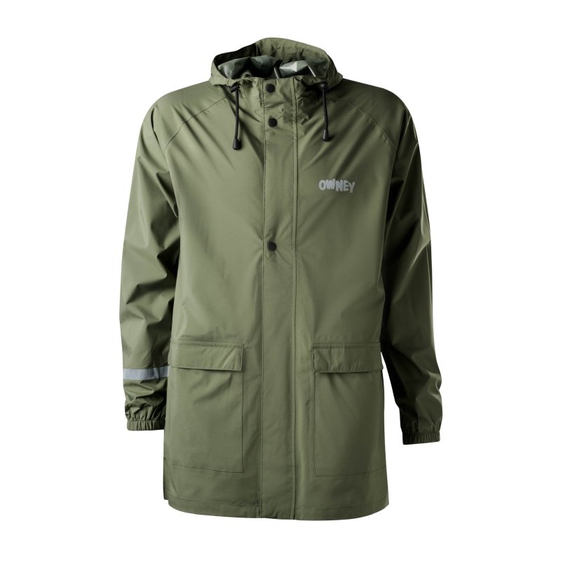 Owney Unisex Regenjacke Come Home! Khaki S