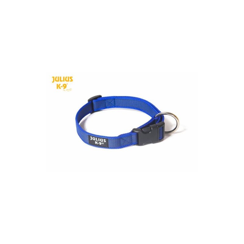 Julius-K9 Color & Gray Halsband Blau Durchm. 25 mm x 39-65 cm