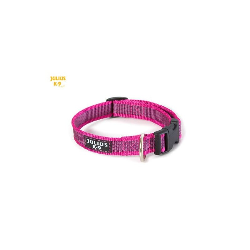 Julius-K9 Color & Gray Halsband Pink Durchm. 25 mm x 39-65 cm