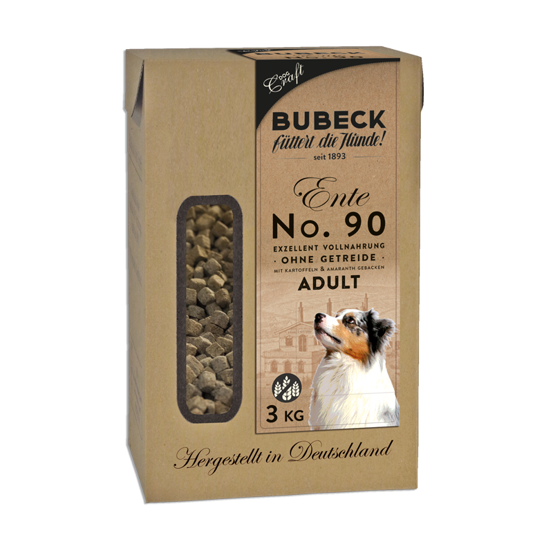 Bubeck Trockenfutter - No. 90 Entenfleisch - getreidefrei 3 Kg