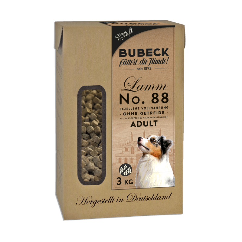 Bubeck Trockenfutter - No. 88 Lammfleisch - getreidefrei 3 Kg