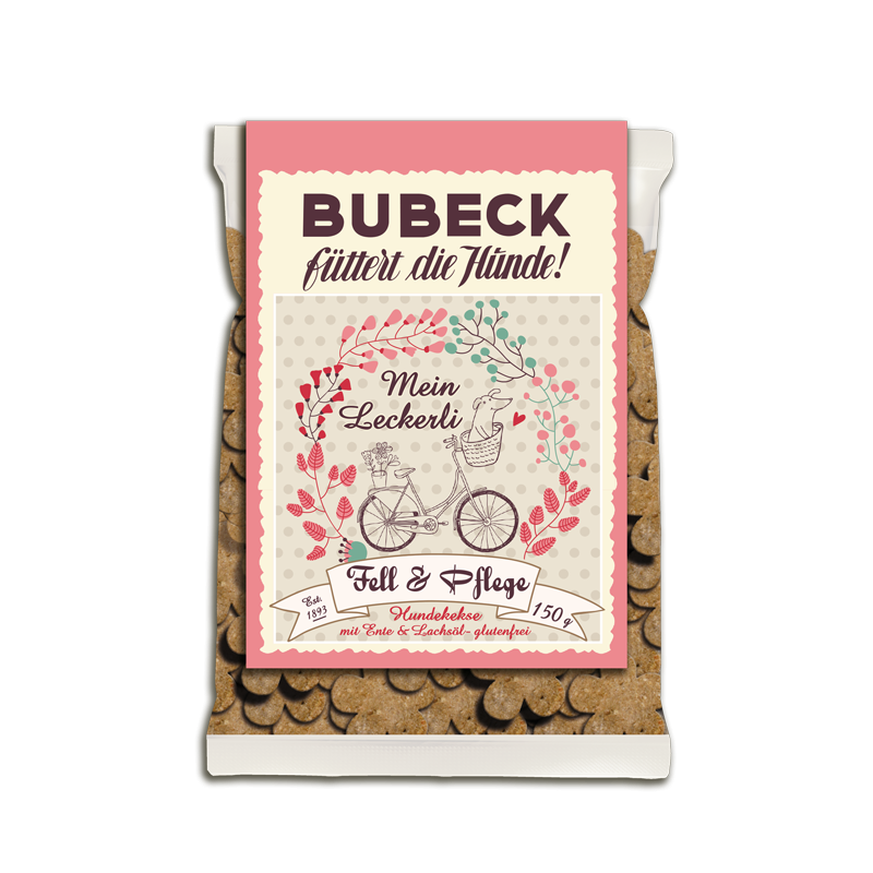 Bubeck Hundekuchen - Fell & Pflege - getreidefrei -150 g