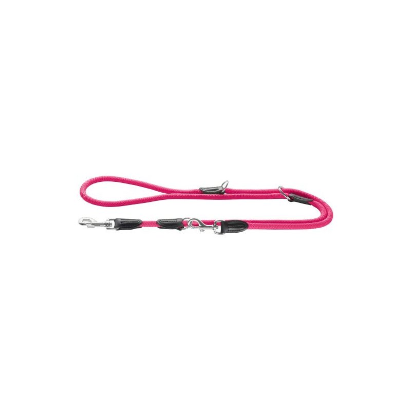 Hunter Verstellbare Führleine Freestyle Neonpink L 200 cm, B 1,0 cm