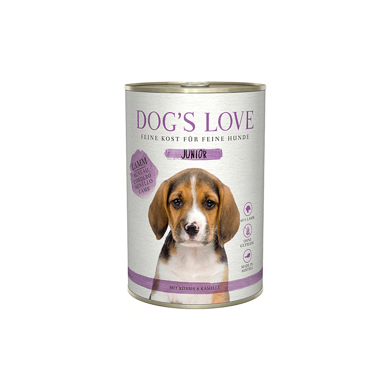 Dog`s Love Nassfutter Junior Lamm 200g