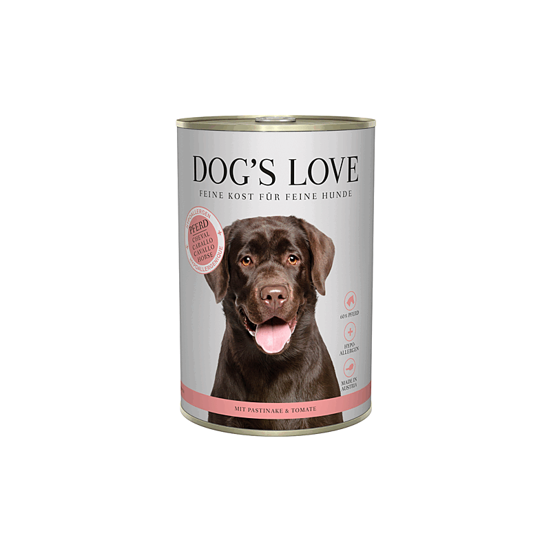 Dog´s Love Nassfutter Hypoallergen Pferd 400g