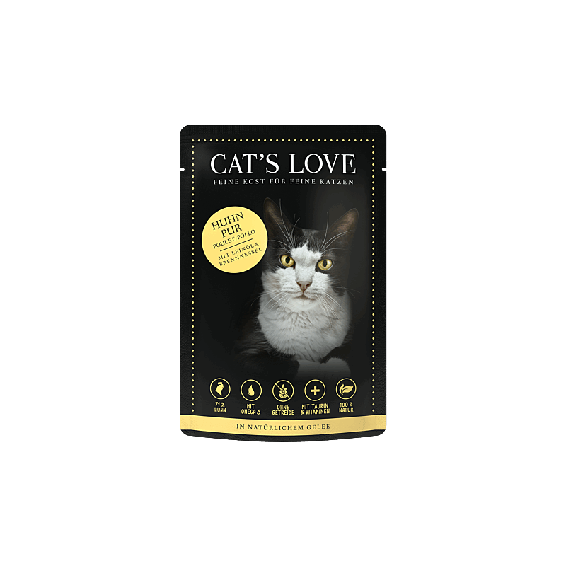 Cat´s Love Nassfutter Adult Huhn Pur 85g