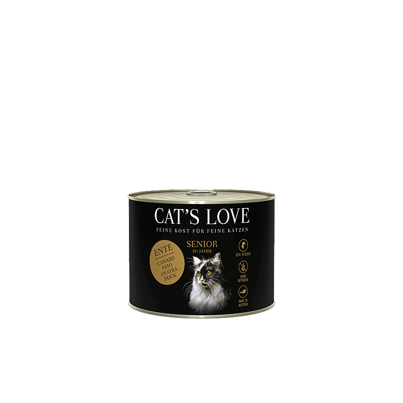 Cat´s Love Nassfutter Senior Ente 200g