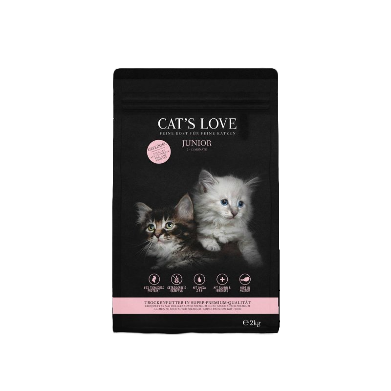 Cat´s Love Trockenfutter Junior Geflügel 400g