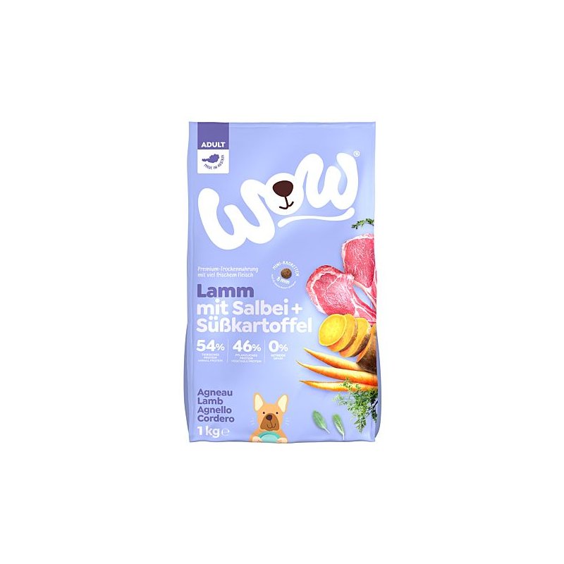 Wow Trockenfutter Adult Lamm Minis 1Kg