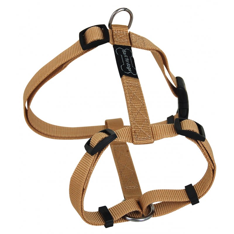 Wouapy Hundegeschirr Basic Line 15mm 43/65cm Khaki