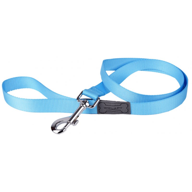 Wouapy Hundeleine Basic Line 15mm x 12cm Blau